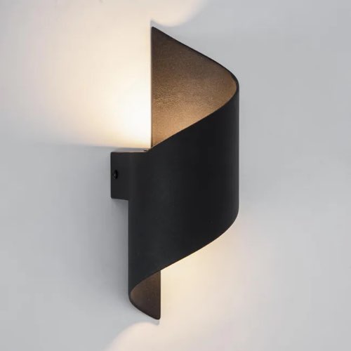 luminaire mur decoration pas cher Applique, design métal noir mat module led