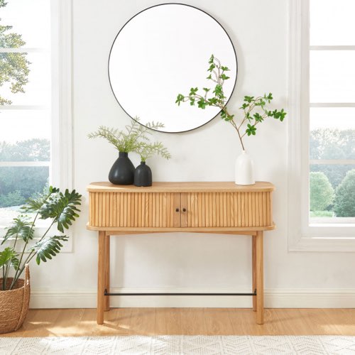 meuble entree decoration chic Console 2 portes en bois L110cm