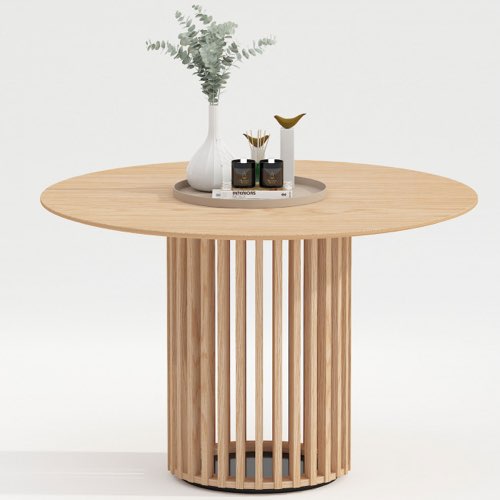 mobilier salle a manger moderne design Table à manger ronde en bois ø120cm