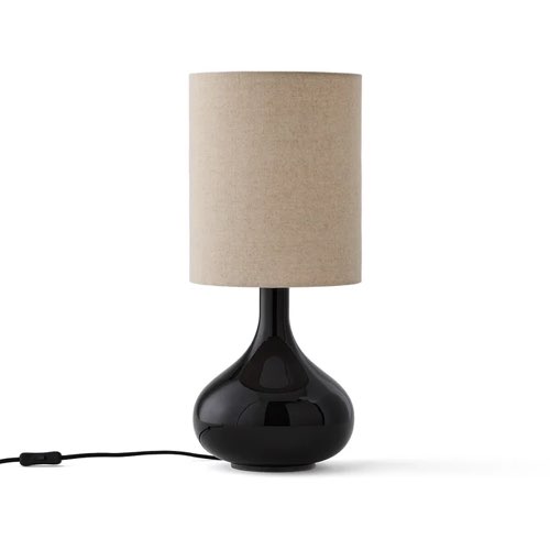 ou trouver lampe de bureau design chic Lampe à poser verre et lin