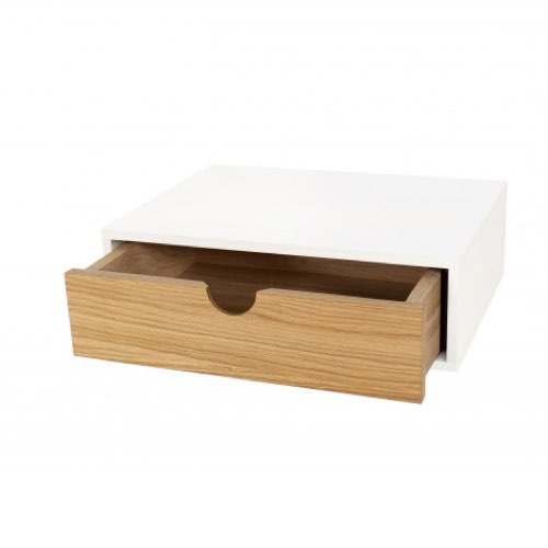 ou trouver table de nuit murale chambre adulte Table de chevet murale bois & blanc