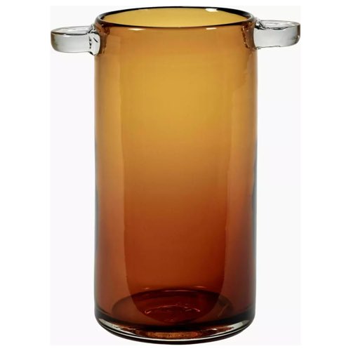 soldes deco table verre colore tendance vintage Vase en verre ambre Wind & Fire