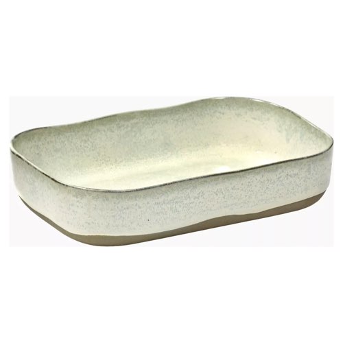 soldes vaisselle chic et tendance Assiette creuse 23 x 15 cm blanc cassé serax