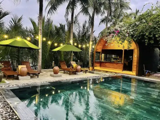 vacances vietnam bungalow avec piscine capitale du Bahn Mi Hoi An voyage nature