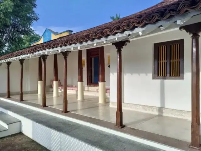 villa traditionnelle tamil nadu architecture colonnade typiques extérieure loggia terrasse