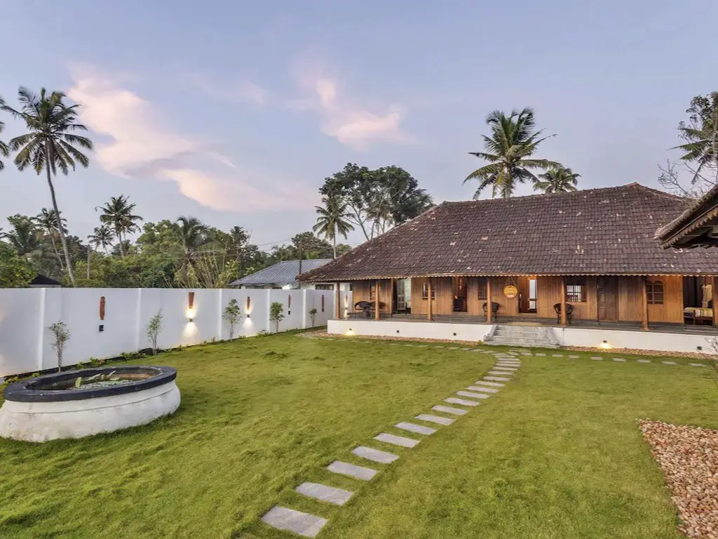 voyage inde kerala hebergement luxe grand jardin verdoyant