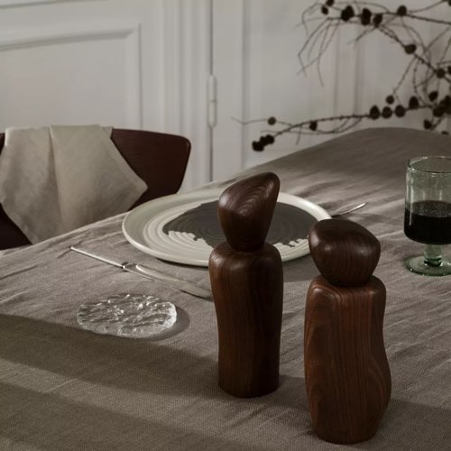 accessoire deco cuisine slow design Moulin en frêne marron foncé