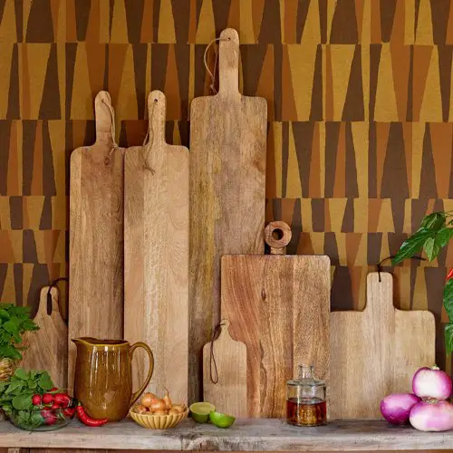 accessoire deco cuisine style slow living Planche à découper en bois de manguier