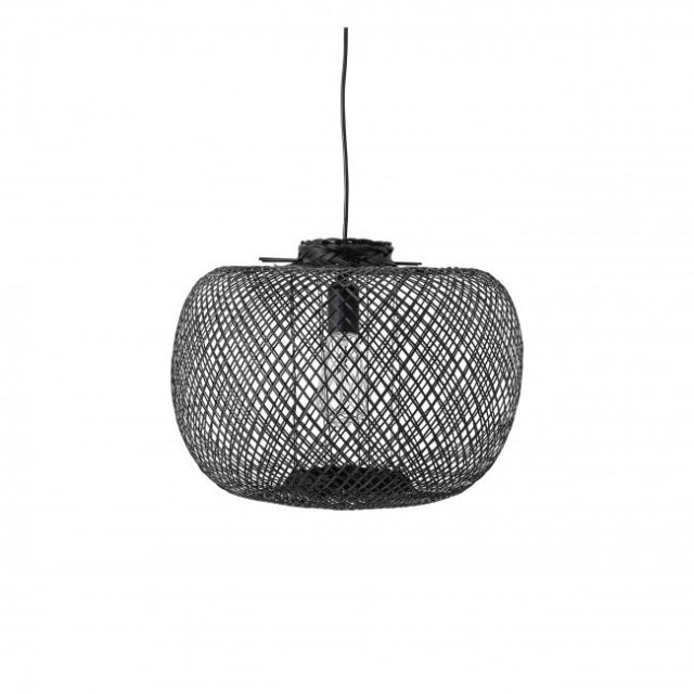 beau luminaire moderne salon sejour Suspension en bambou ø42cm