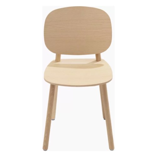 chaise design cuisine exemple Chaise en frêne naturel 80 cm épurée