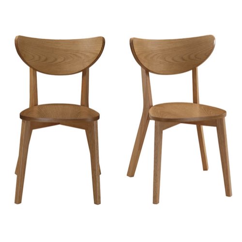 chaises tabourets de cuisine pas cher moderne Chaises scandinaves bois clair (lot de 2)
