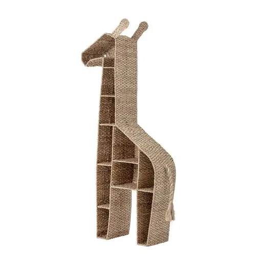 chambre enfant scandinave moderne design Bibliothèque Girafe fibre végétale / à poser
