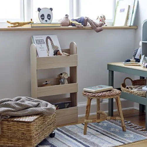 chambre enfant style scandinave beau meuble Étagère en bois 38x70cm