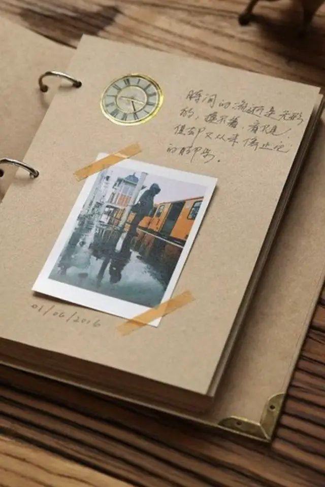 creer carnet de voyage souvenirs polaroid style minimaliste mais personnel une photo quelques mots stickers et masking tape