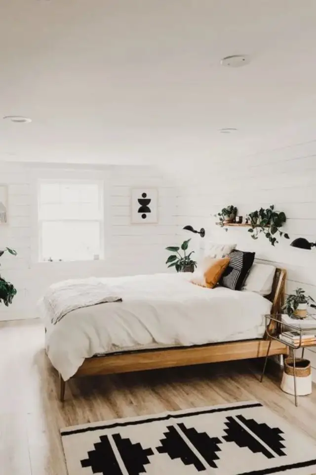 decoration chambre adulte tapis descente de lit moderne tendance bohème chic ethnique