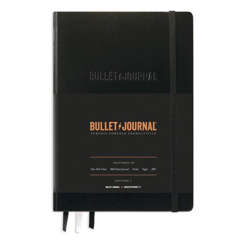 fournitures pour tenir un journal bullet ou voyage Bullet Journal Edition 2 - Papier 120 g - Noir