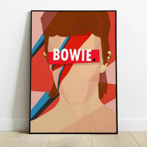 interieur rock objet design Affiche David Bowie 30 x 40 cm