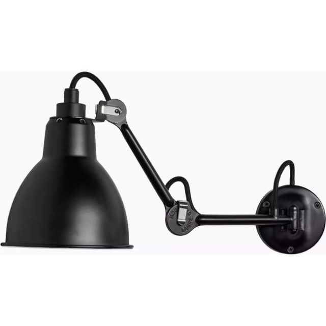 luminaire design salon sejour Applique murale en acier noire 204