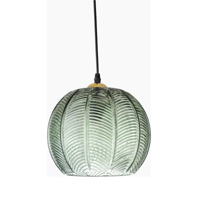 luminaire design salon sejour Suspension en verre verte