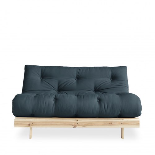 meuble deco chambre ado bonne qualite Canapé convertible 140x200cm en bois naturel et tissu
