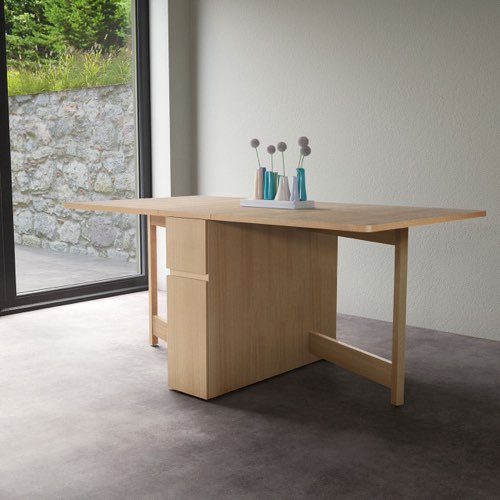 meuble deco cuisine style slowlife scandi Table à manger pliable en bois 170x90cm