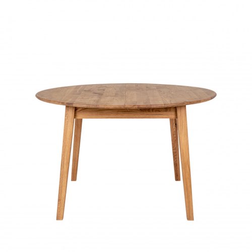 meuble deco cuisine style slowlife scandi Table à manger extensible en bois arrondie oblongue