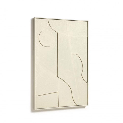 meuble deco design couleur ecru Tableau contemporain beige