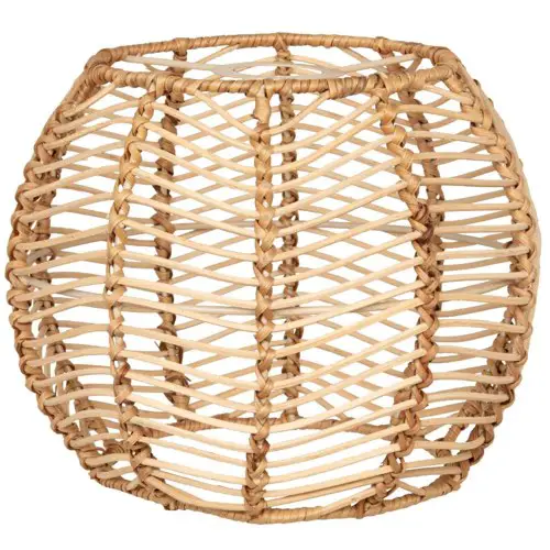 meuble deco rotin pas cher Suspension en rotin beige et métal H20