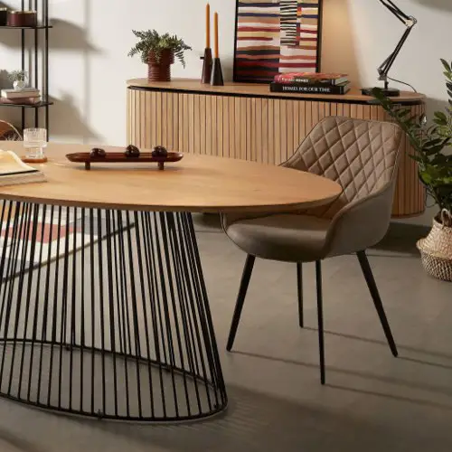 meuble deco salle a manger design chic Table à manger ovale 200x110cm