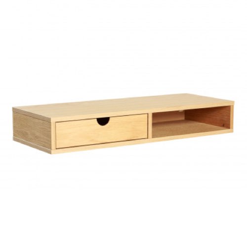 meuble entree minimaliste moderne Console murale 1 tiroir, 1 niche