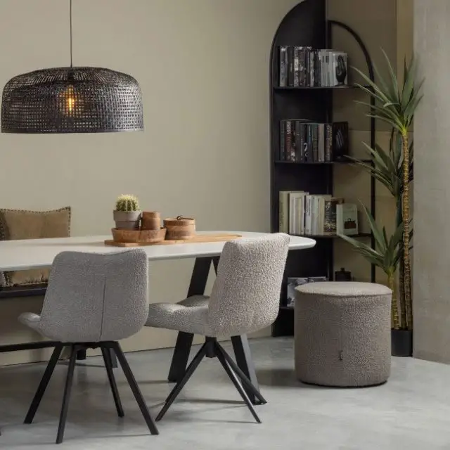 meuble salon design minimaliste Étagère d'angle en métal