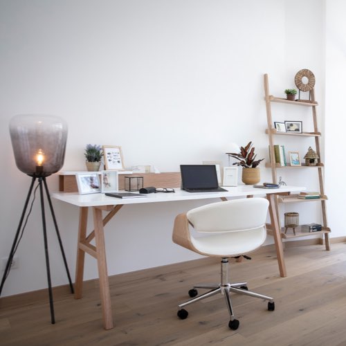 mobilier bureau moderne couleur blanc Chaise de bureau à roulettes