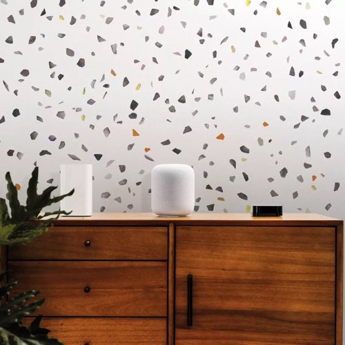 objet deco design terrazzo 3 Lés de papier peint neutre