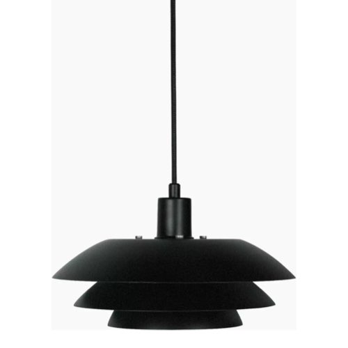 objet decoratif design couleur noir Suspension noire