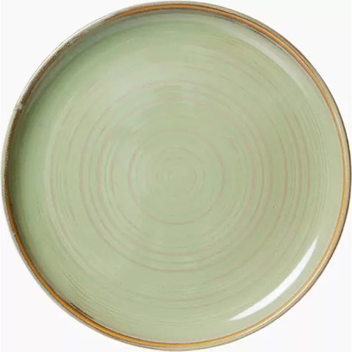 objet decoratif design vert sauge Assiette plate HKliving