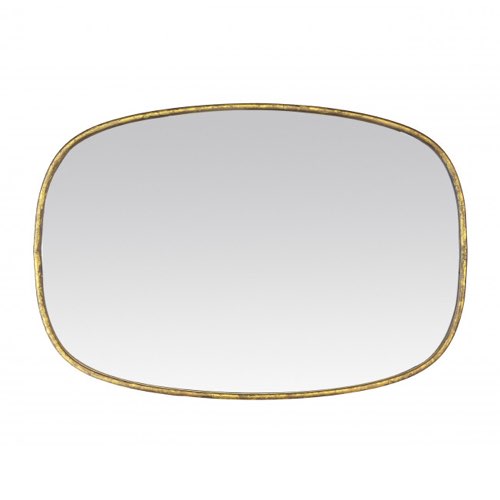 ou acheter miroir moderne arrondi horizontal Miroir en métal 60x90 cm