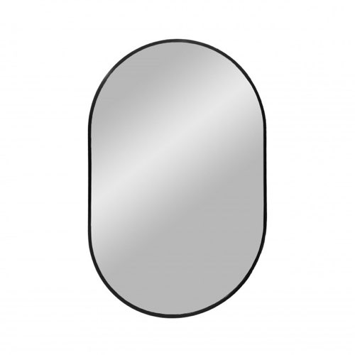 ou acheter miroir moderne arrondi Miroir ovale en métal 50x80cm