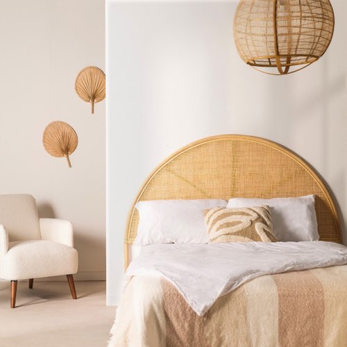 ou acheter tete de lit en rotin moderne Tête de lit en cannage L165cm arrondie