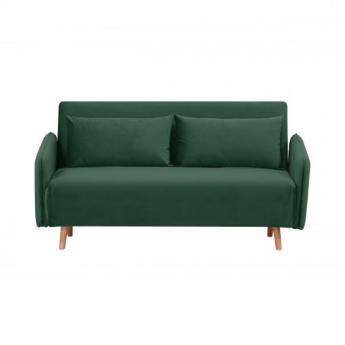 ou trouver beau canape vert Canapé convertible 2 places en velours L140cm