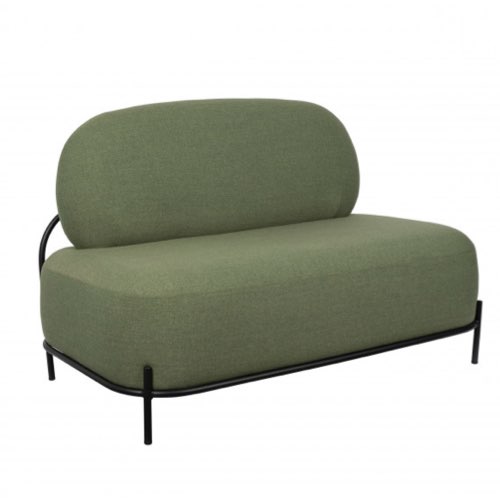 ou trouver beau canape vert Canapé 2 places en tissu arrondi gain de place banquette