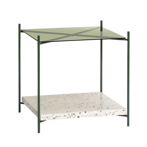 ou trouver meuble deco en terrazzo Table en terrazzo verre et métal et vert