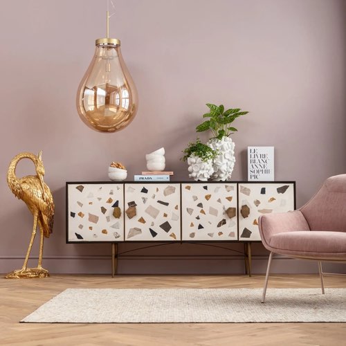 ou trouver meuble deco en terrazzo Buffet Terrazzo Kare Design