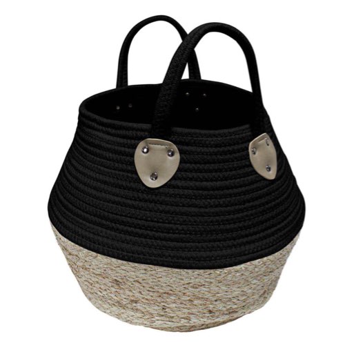 ou trouver panier naturel boheme Panier de rangement déco Osinella noir