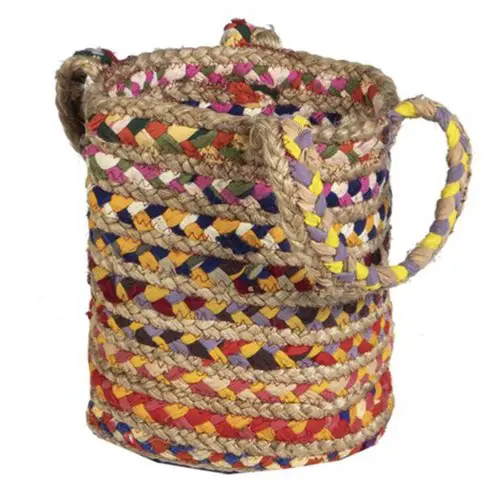 ou trouver panier naturel boheme Panier de rangement en jute multicolore