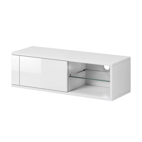 ou trouver petit meuble tv moderne Meuble tv 1 porte 100 cm blanc