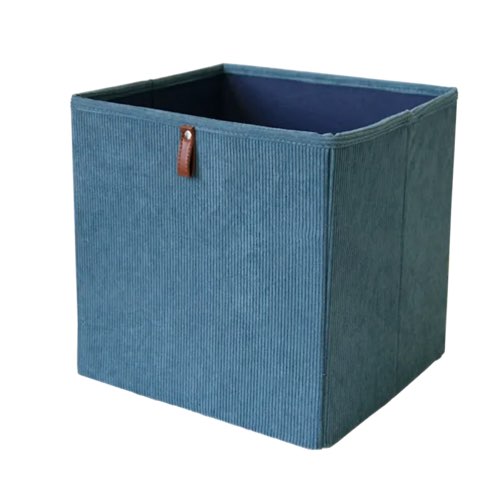petit rangement deco durable Panier BOX & BEYOND Kub bleu H.31 x l.31 x P.31 c