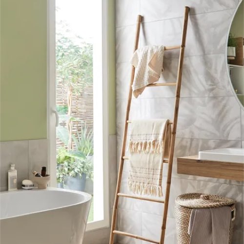 porte-serviette rangement salle de bain leroy merlin Porte-serviettes à poser, Bambou