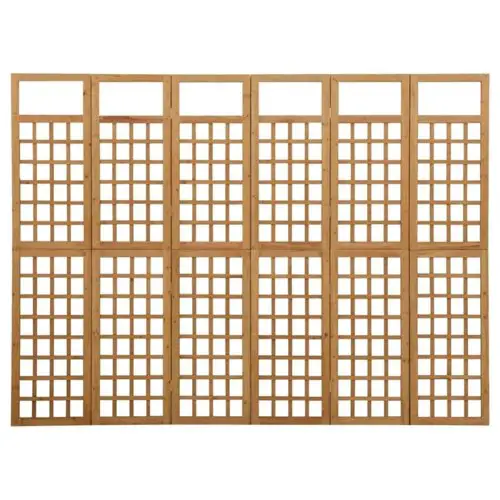 structurer espace cloison verriere claustras Cloison de séparation à 6 panneaux Bois de pin