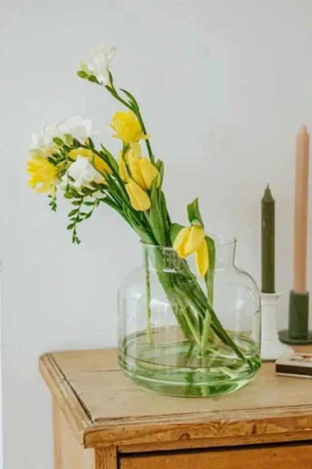 accessoire decoratif pas cher style nature Vase, verre recyclé, Ø 18 cm