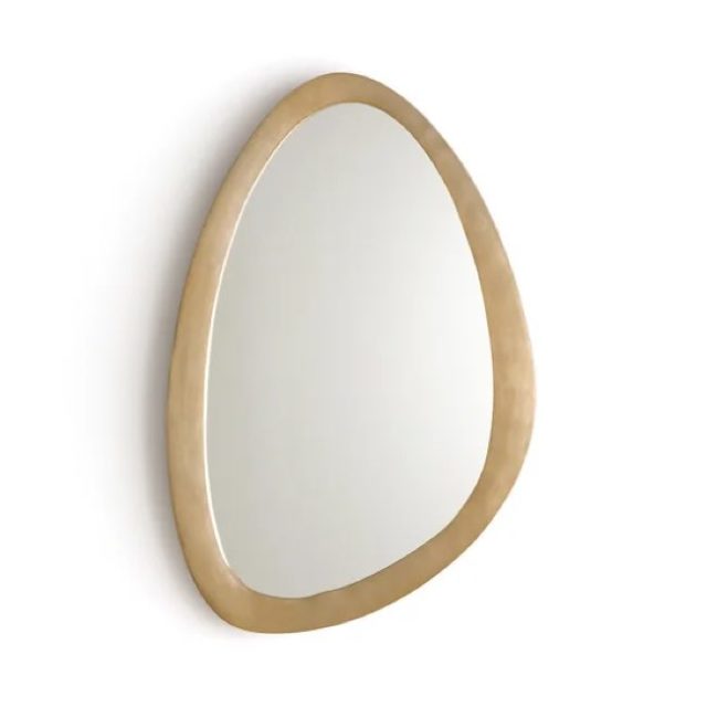 deco arrondie petit prix moderne Miroir laiton forme organique